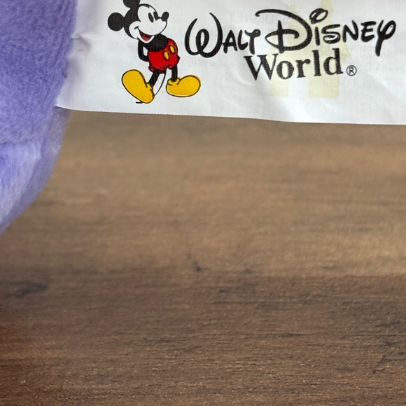 NWT VINTAGE Walt Disney World FIGMENT Bean Bag Plush EPCOT Purple Dragon Toy - Picture 9 of 12